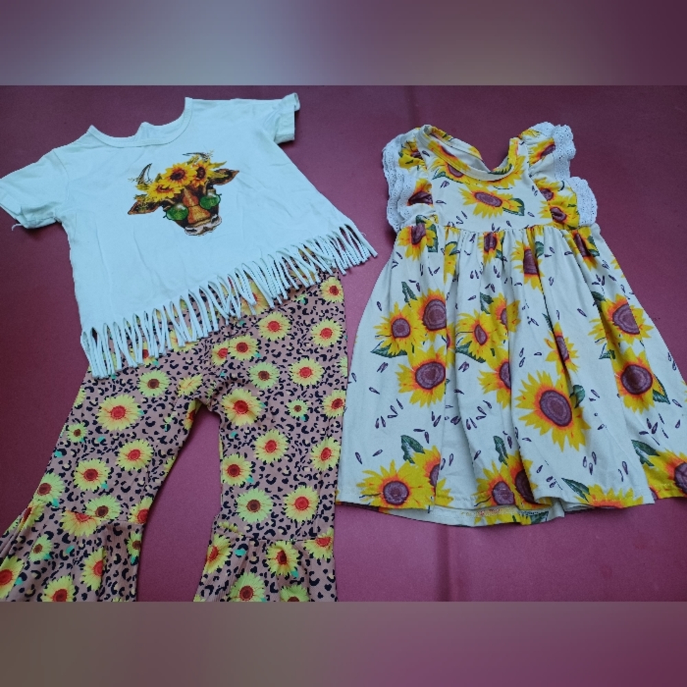 Sunflower boutique dress and outfit